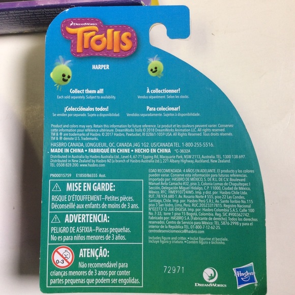 Trolls (6) 2 Poppy’s, 1 Harper Branch Cooper Tiny Diamond Cake Topper New in Box - Picture 8 of 13